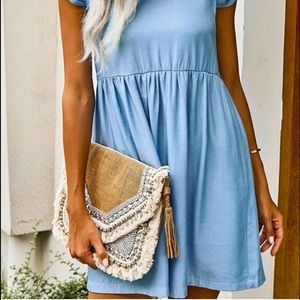 Baby blue summer dress